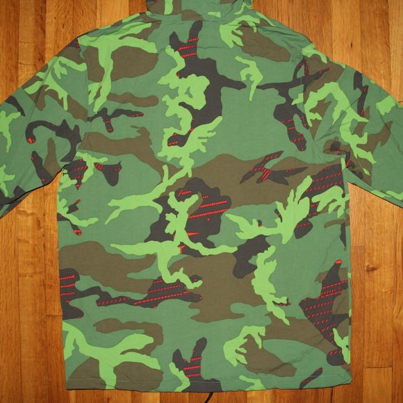 Nike Ohio State Buckeyes On Field Camo Woven Jacket Mens L Military - Picture 7 of 7